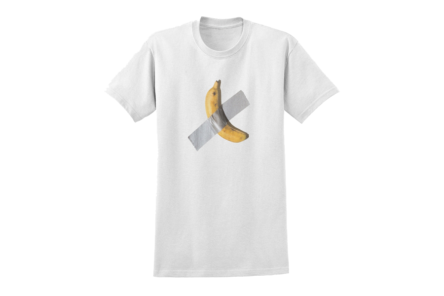 Galerie Perrotin 正式推出「胶带香蕉」慈善 T-Shirt