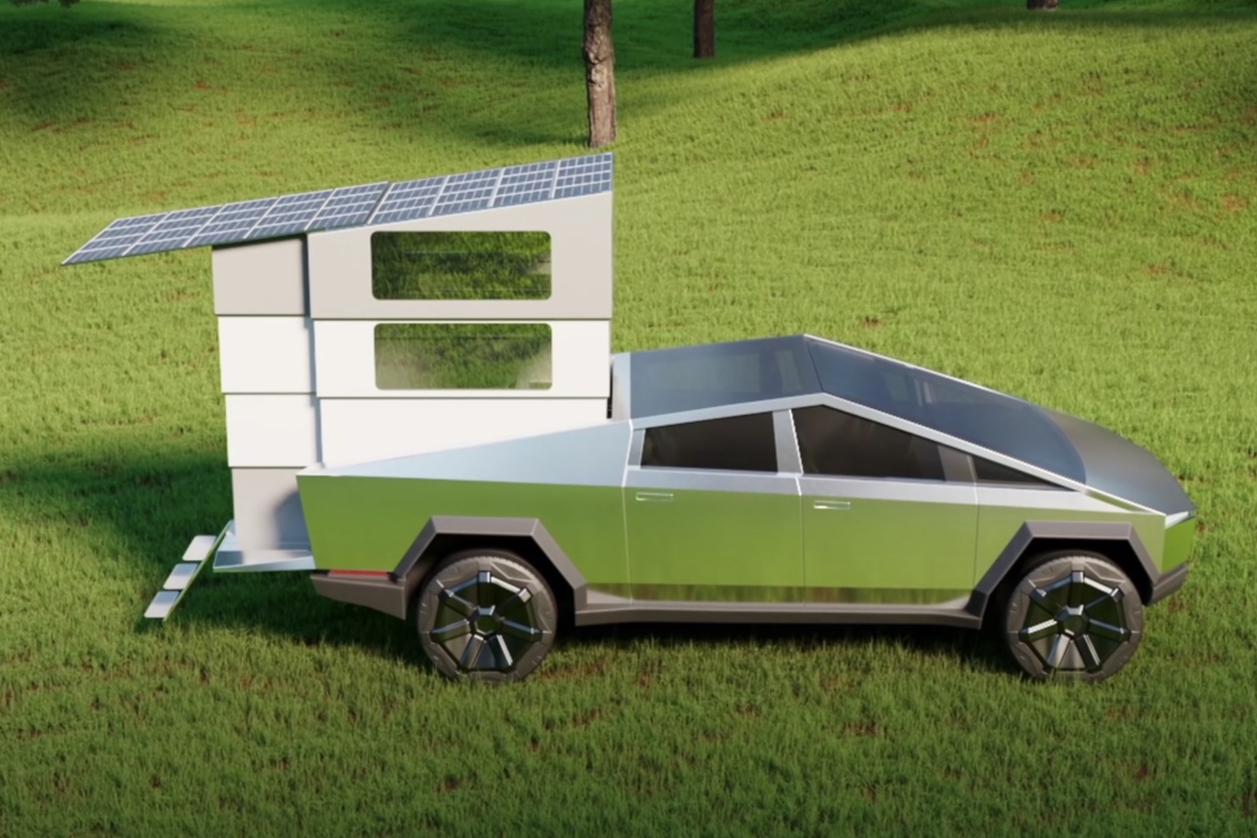 第三方厂商 CyberLandr 打造全新 Tesla Cybertruck 露营车改装套件