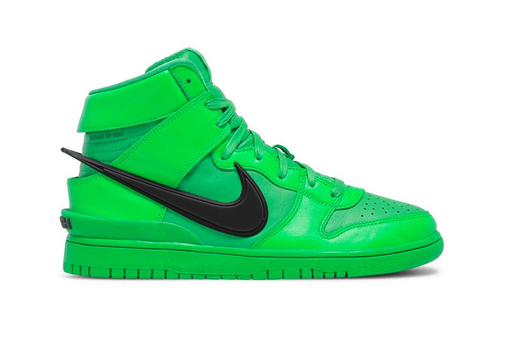 AMBUSH x Nike Dunk High 最新联名配色「Flash Lime」疑似曝光