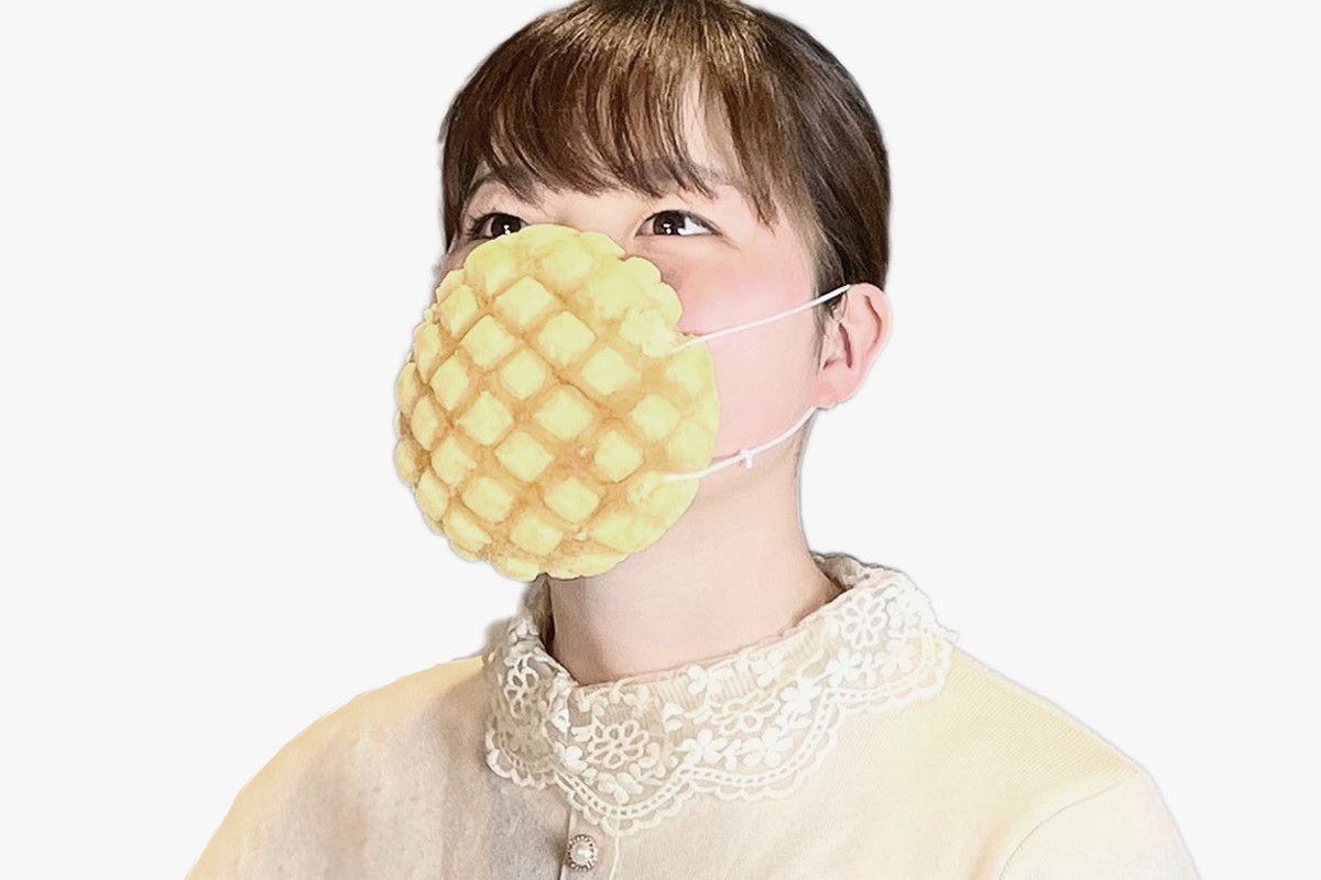 日本连锁面包店 Melon de melon 打造全球首款可食「菠萝面包口罩」