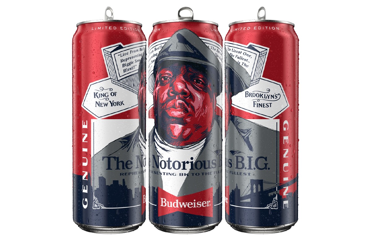 Budweiser 推出限量版 Notorious B.I.G. 主题啤酒包装
