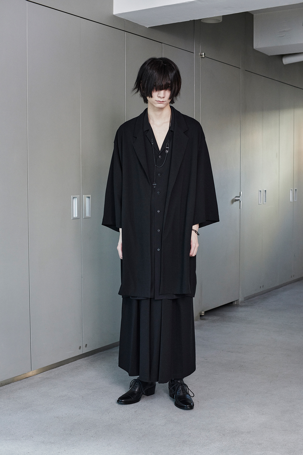 春夏新作モデル 17AW ladmusician middle melton gown coat