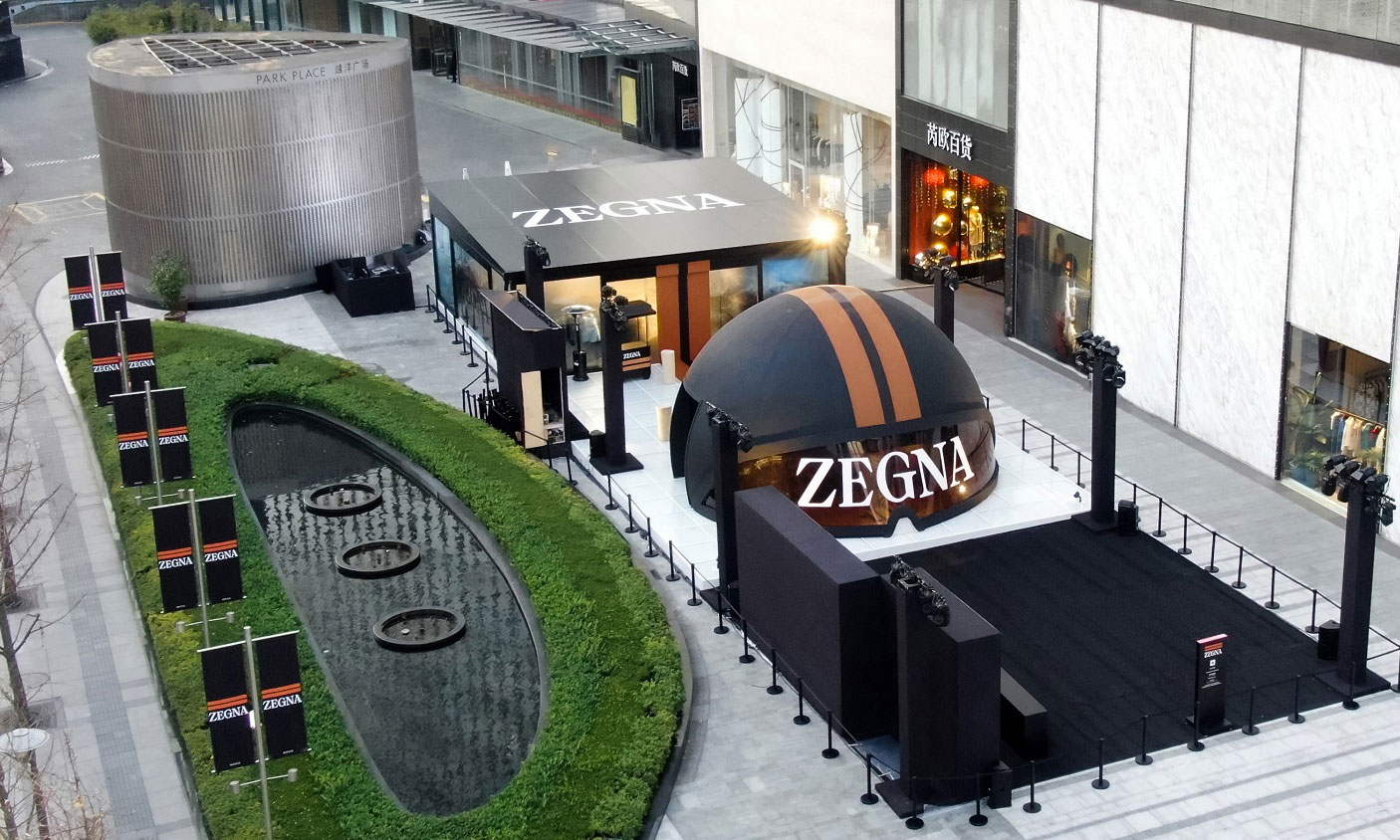 ZEGNA 户外系列限时精品店于上海芮欧揭幕