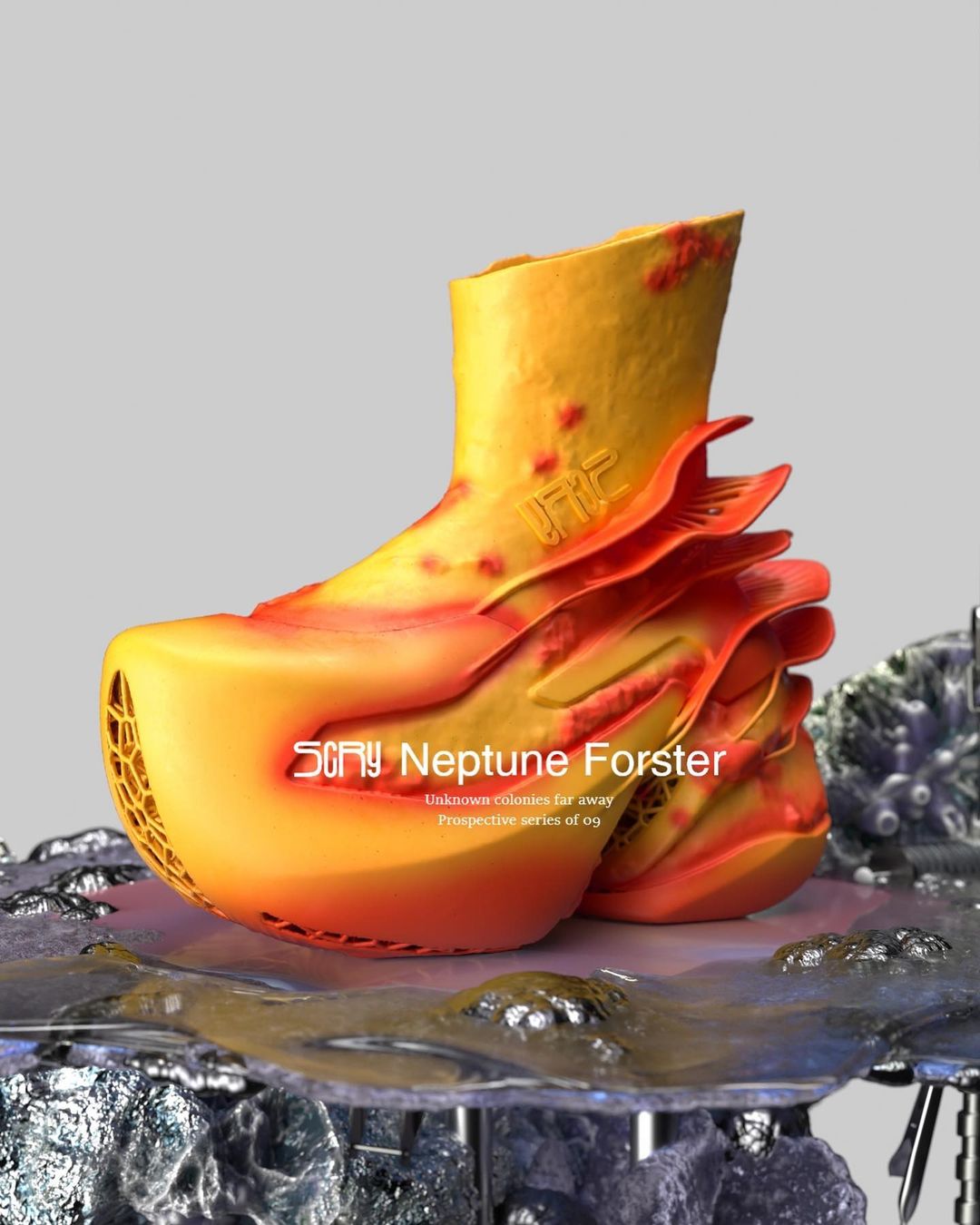 火焰霓虹上脚！SCRY 全新 3D 打印鞋款即将发布