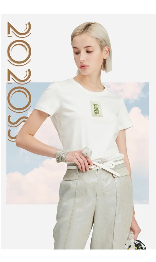 天纳吉儿TINA GIA女装2020春夏新款环保T恤系列